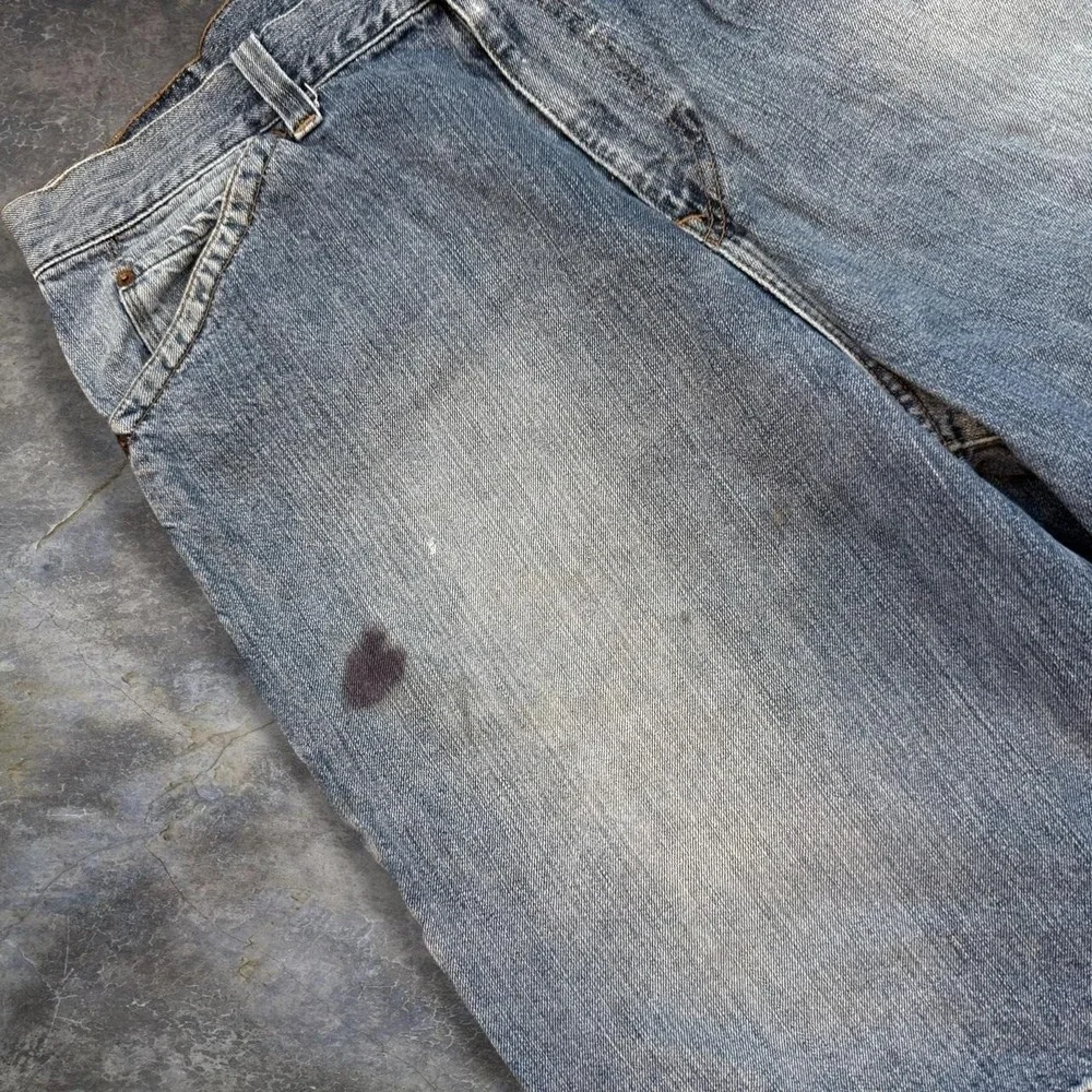 Vintage Guess Workwear Distressed Baggy Wide Leg Cargo Shorts Mens 37 Grunge Y2K